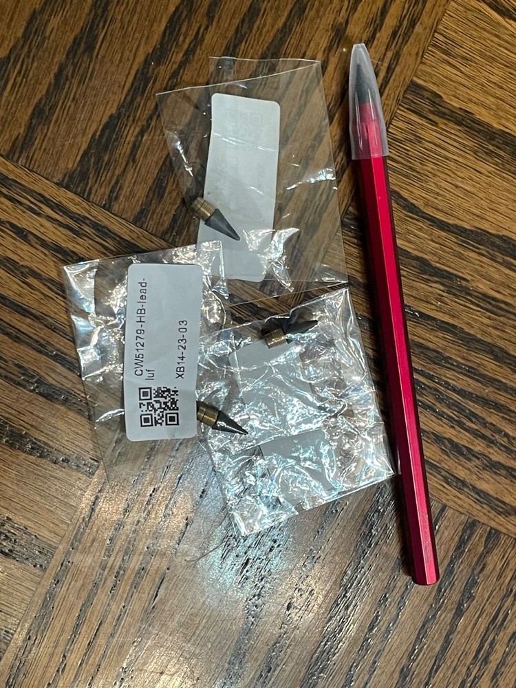 Everypen Forever Pencil Red W/ Replacement Tips