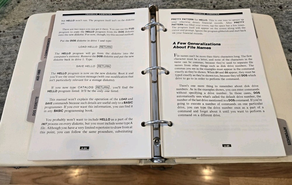 Franklin Ace 1000 User Reference Manual with Diagnostic Schematics VERY NICE