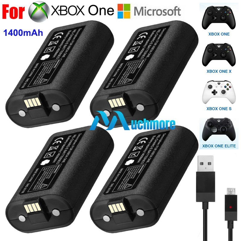 OEM Rechargeable Battery Pack 1400mAh & Cable For Microsoft Xbox One Controller