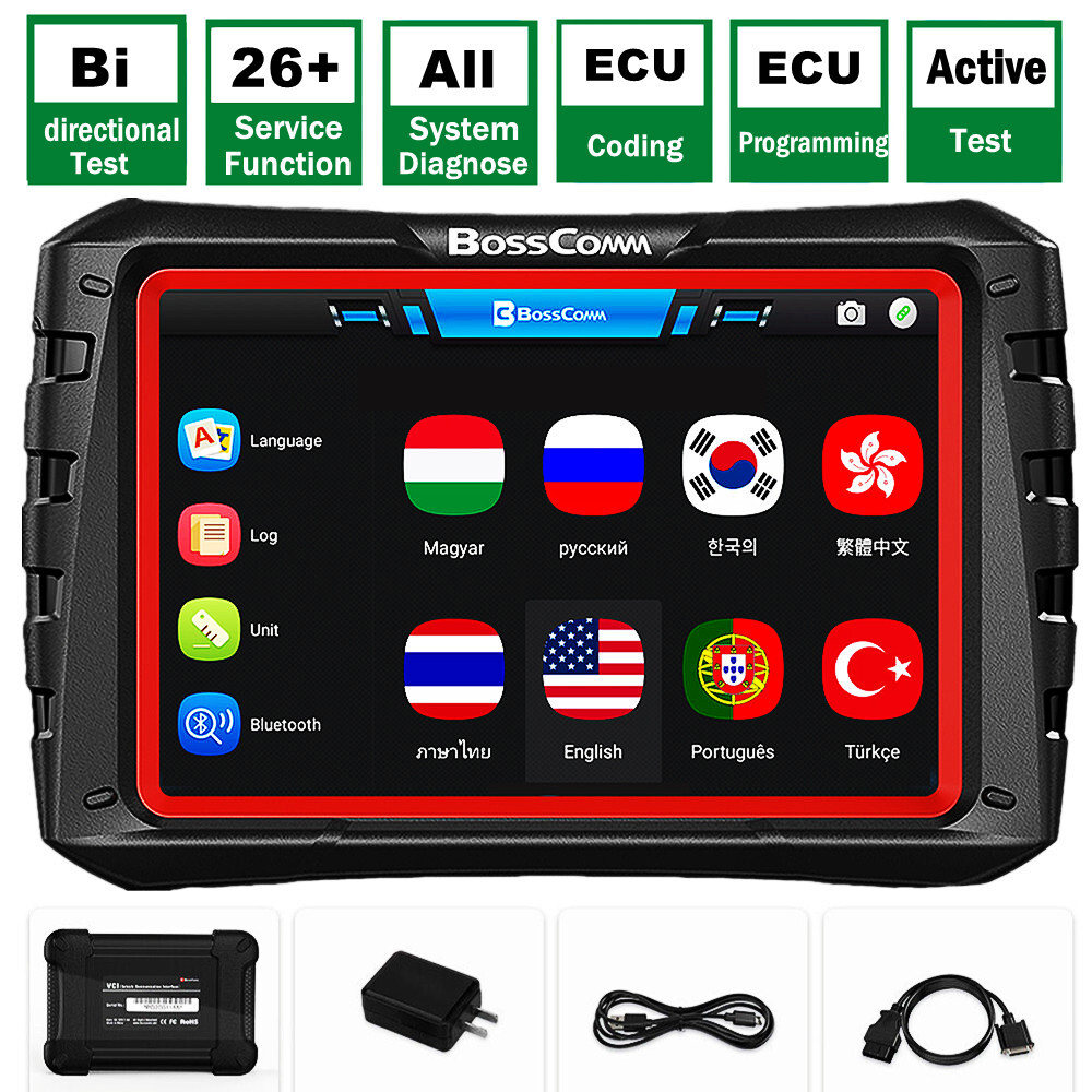 BOSSCOMM IFIX980 Bi-directional Scanner OBD2 Car Code Reader Coding Programming