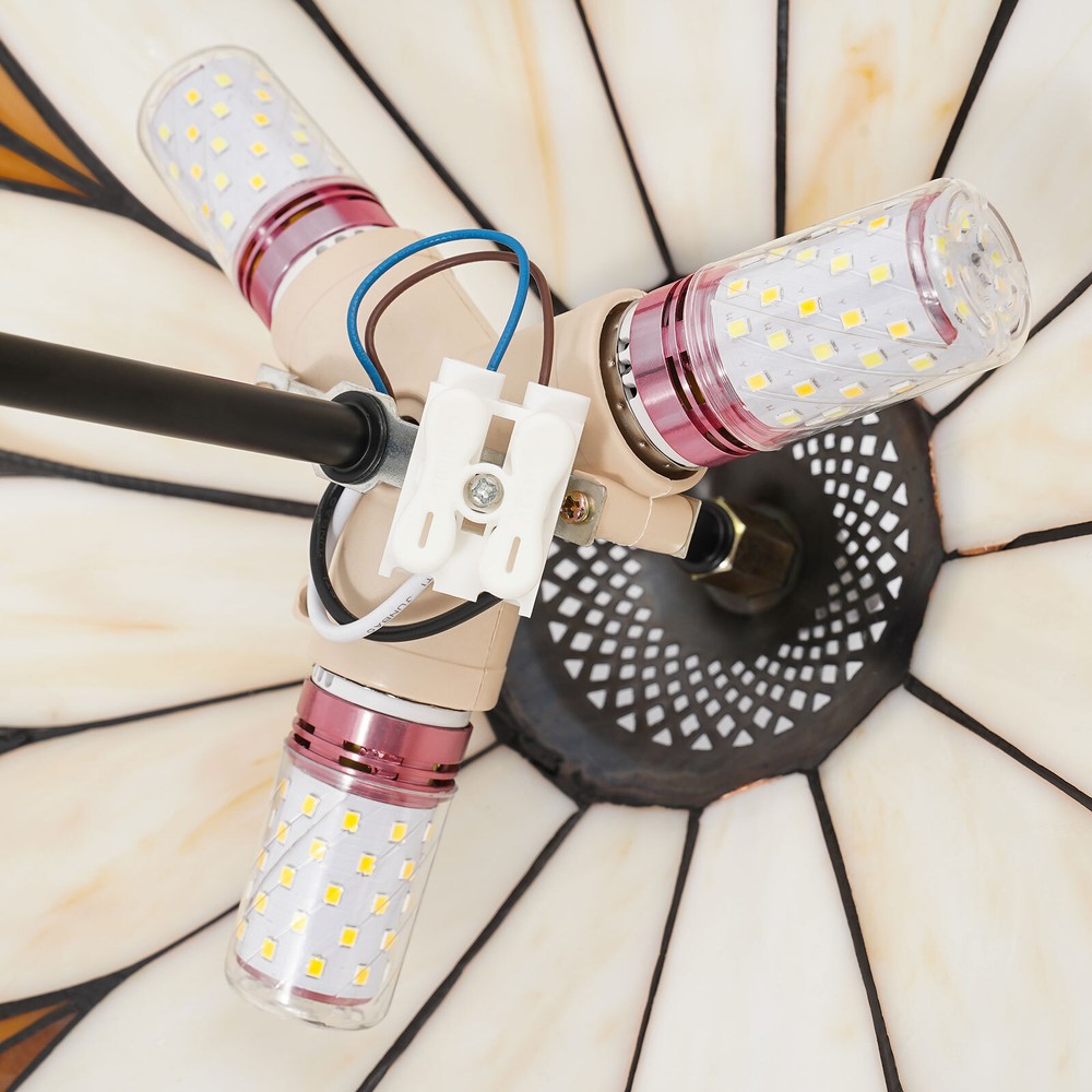 Ceiling Light, Stained Glass Ceiling Light Fixture, Flush Mount Ceiling Light US