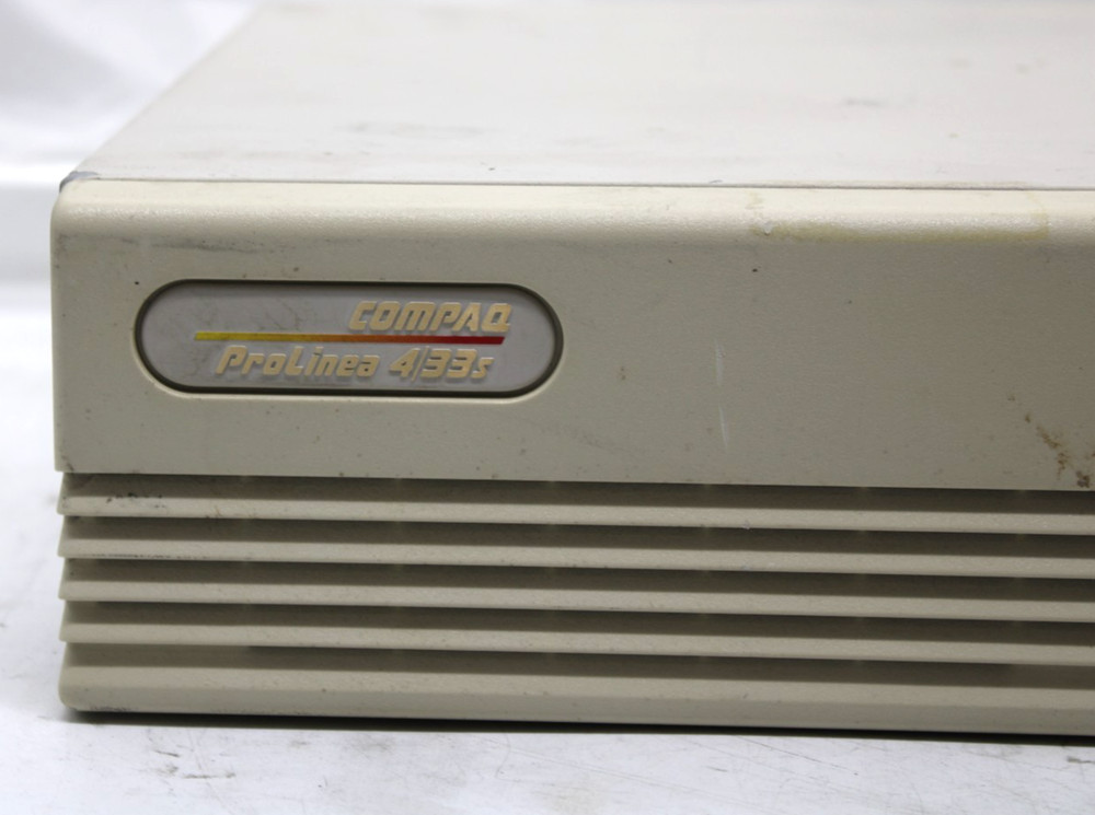 Vintage Compaq ProLinea 4/33S Desktop Computer - Powers-On - Needs Repair
