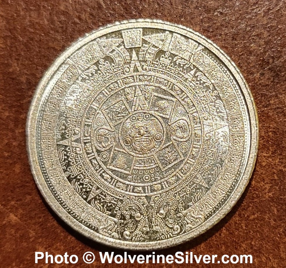 1/10 Oz Silver Round Aztec - Mint Authentic (See Receipt) - Multi Discount!
