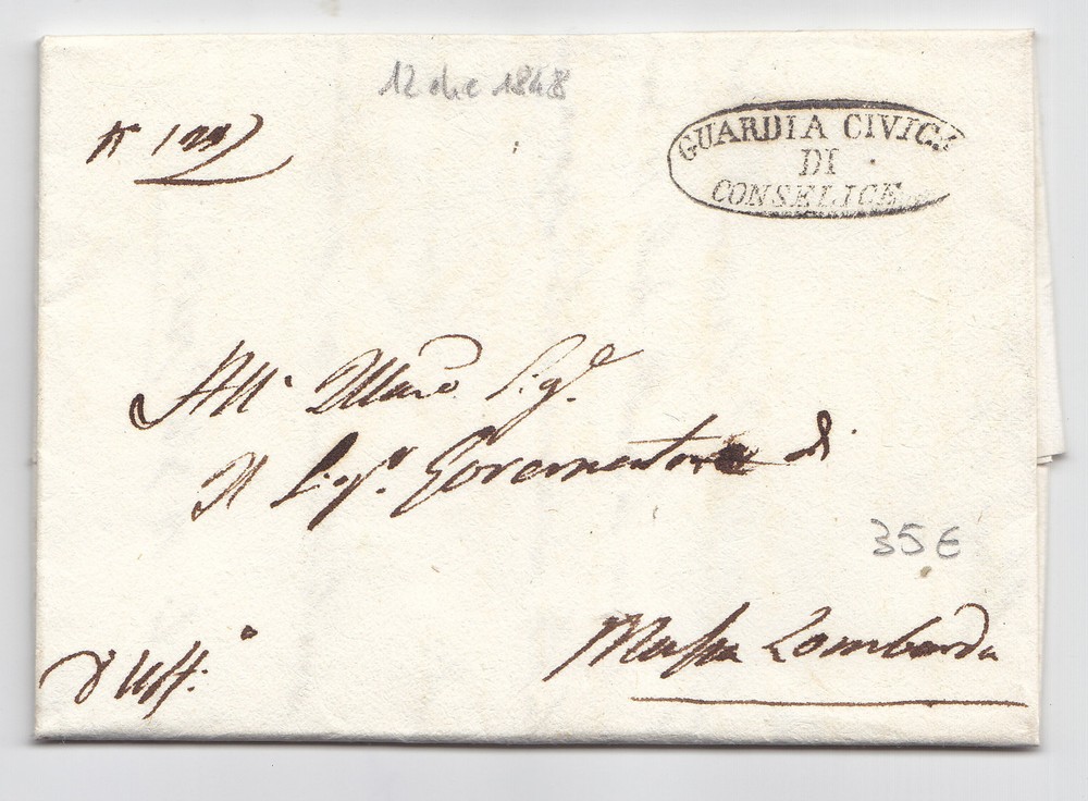 G963-Romagna-Guardia Civica Di Conselice 1848