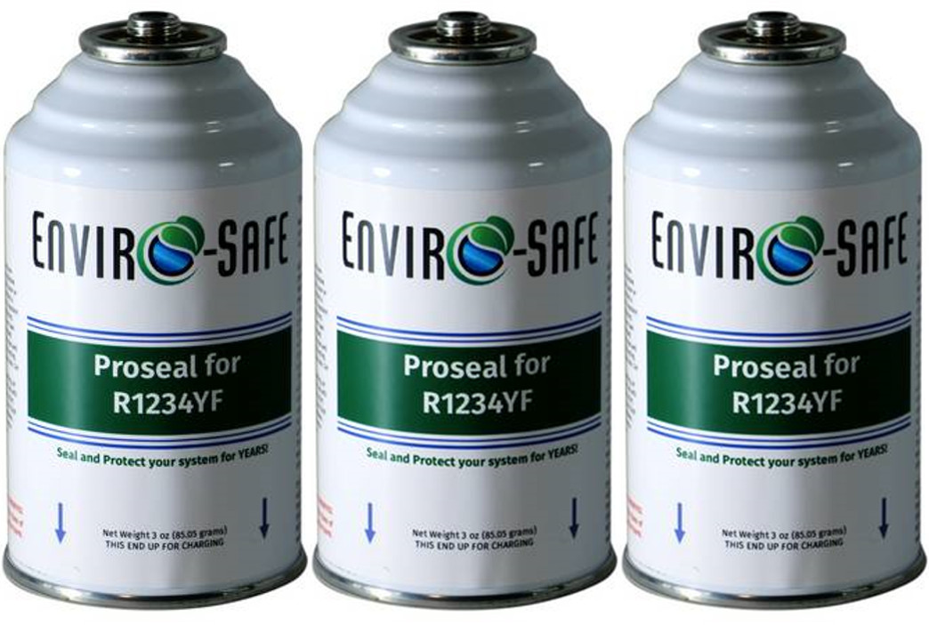 Refrigerant ProSeal for R1234yf, EnviroSafe Sealant, R1234 ProSeal, 3 CANS