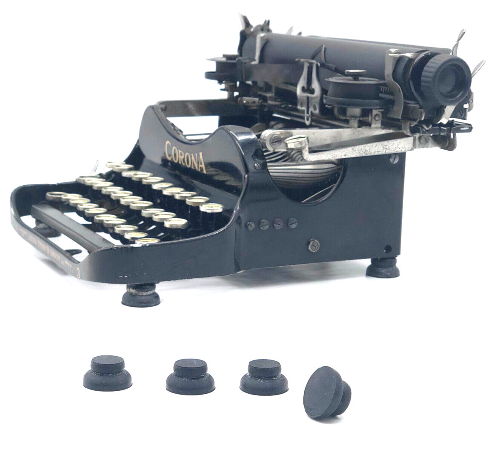Professional Replacement Rubber Feet for Corona No 3 Portable Typewriter
