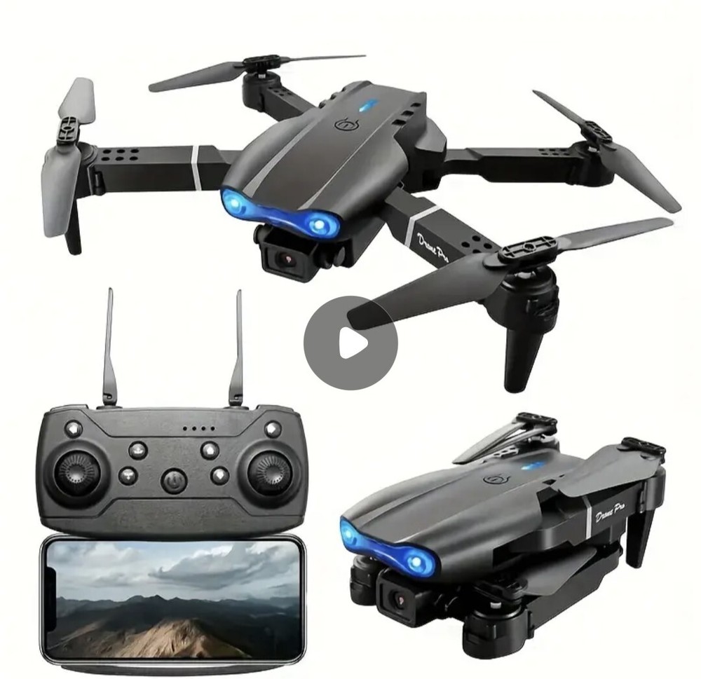 E99 Pro UAV With Camera, WiFi Connection Phone APP FPV Double Folding RC...