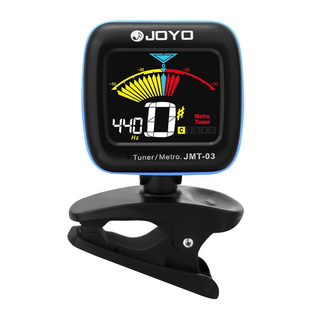 JOYO Guitar Tuner Digital Clip-On Electronic Tuner Metronome with Color Display