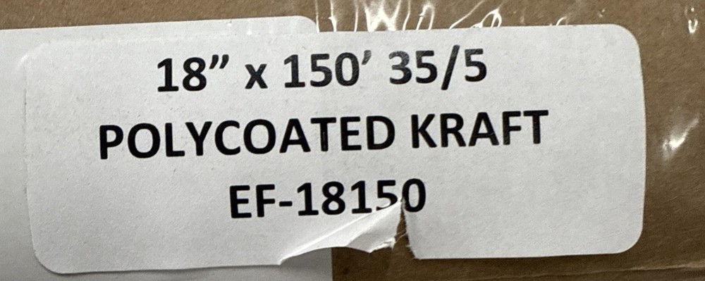 Polycoated Kraft - 18”x150’ 35/5