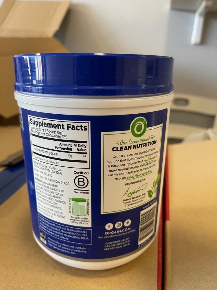 ORGAIN Creatine 135 serving