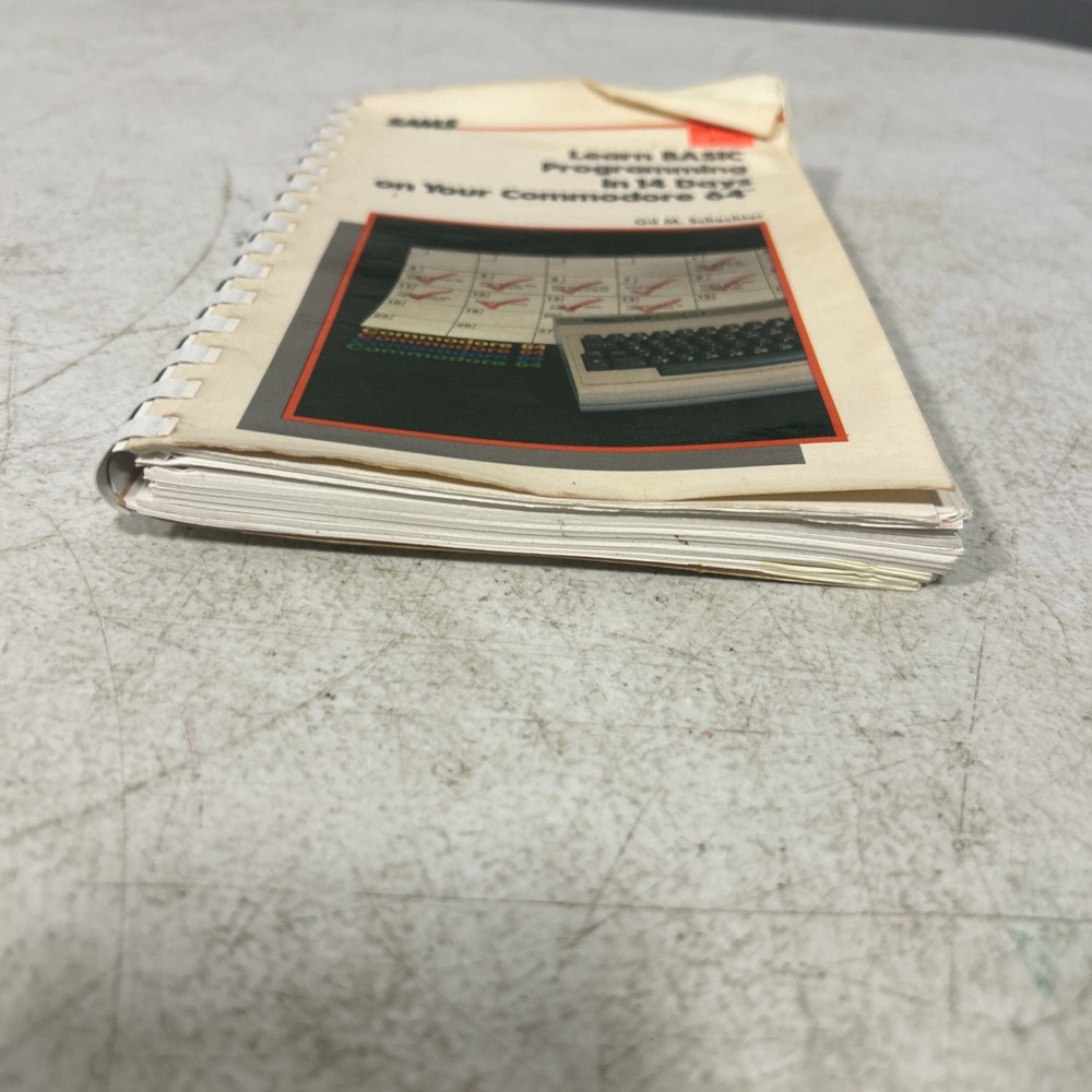 Learn BASIC Programming in 14 Days on your Commodore 64 1984 Spiral Bound