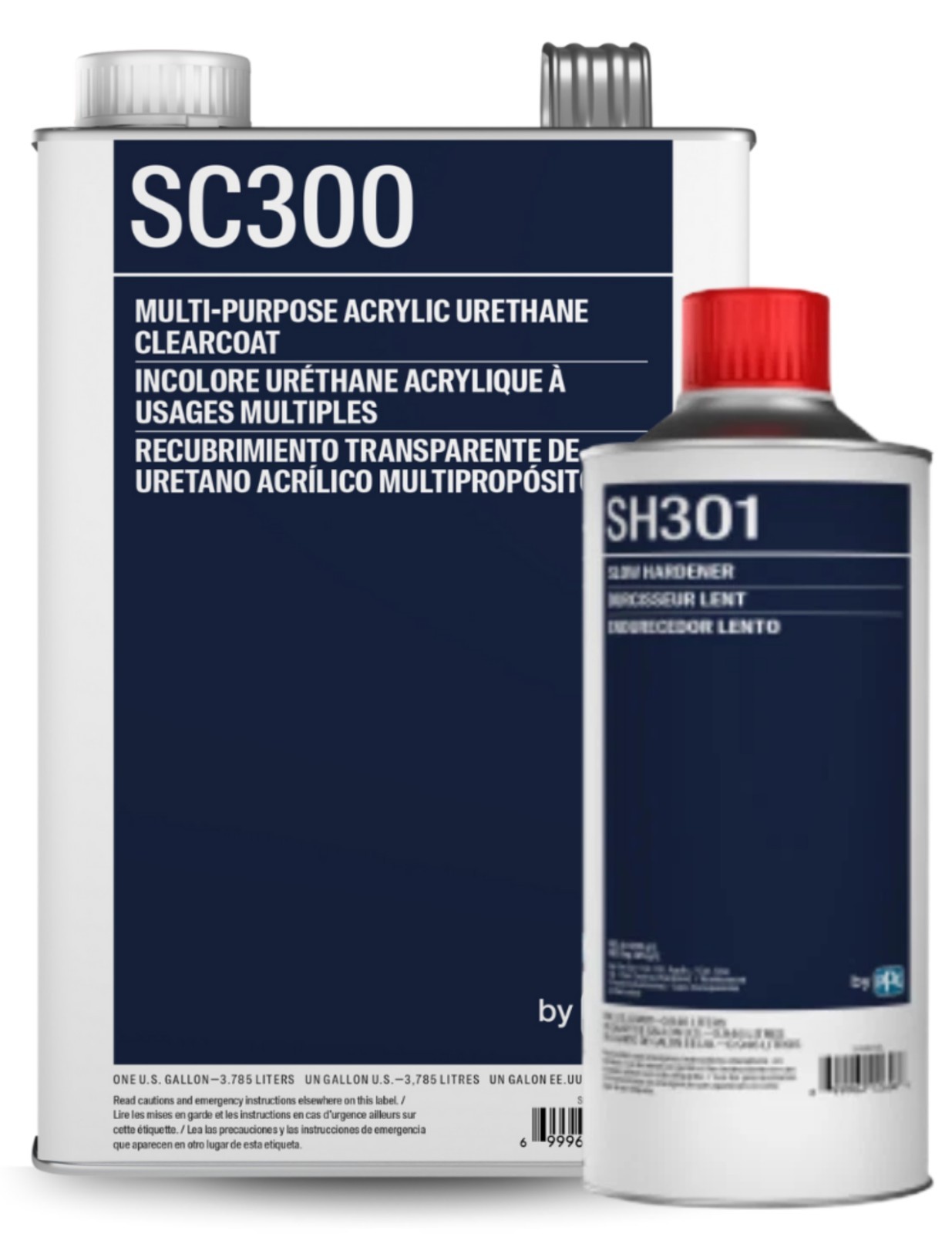 PPG SC300 MULTI-PURPOSE 4:1 CLEARCOAT GAL. & FAST ACTIVATOR QT. -FREE SHIPPING!