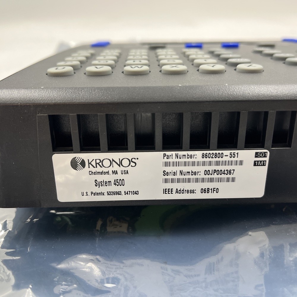 Kronos System 4500 Front Panel