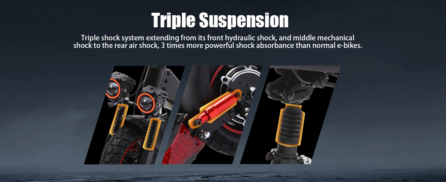 Electric Scooter 48v 800W For Adult 10"Off Road Fat Tires Fast Speed USA MAX vV