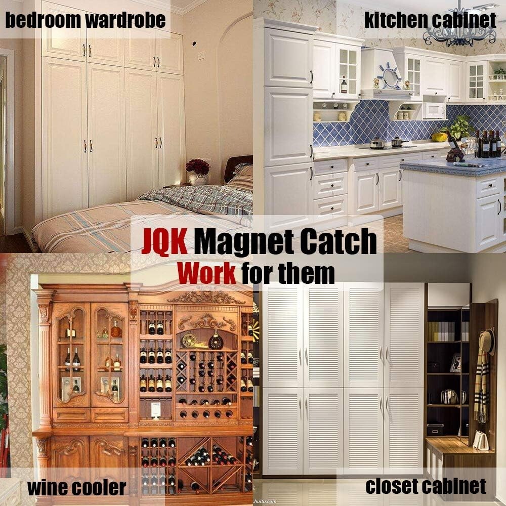 20 Pack Strong Magnetic Door Latch - Rustproof Stainless Steel Storage Solution