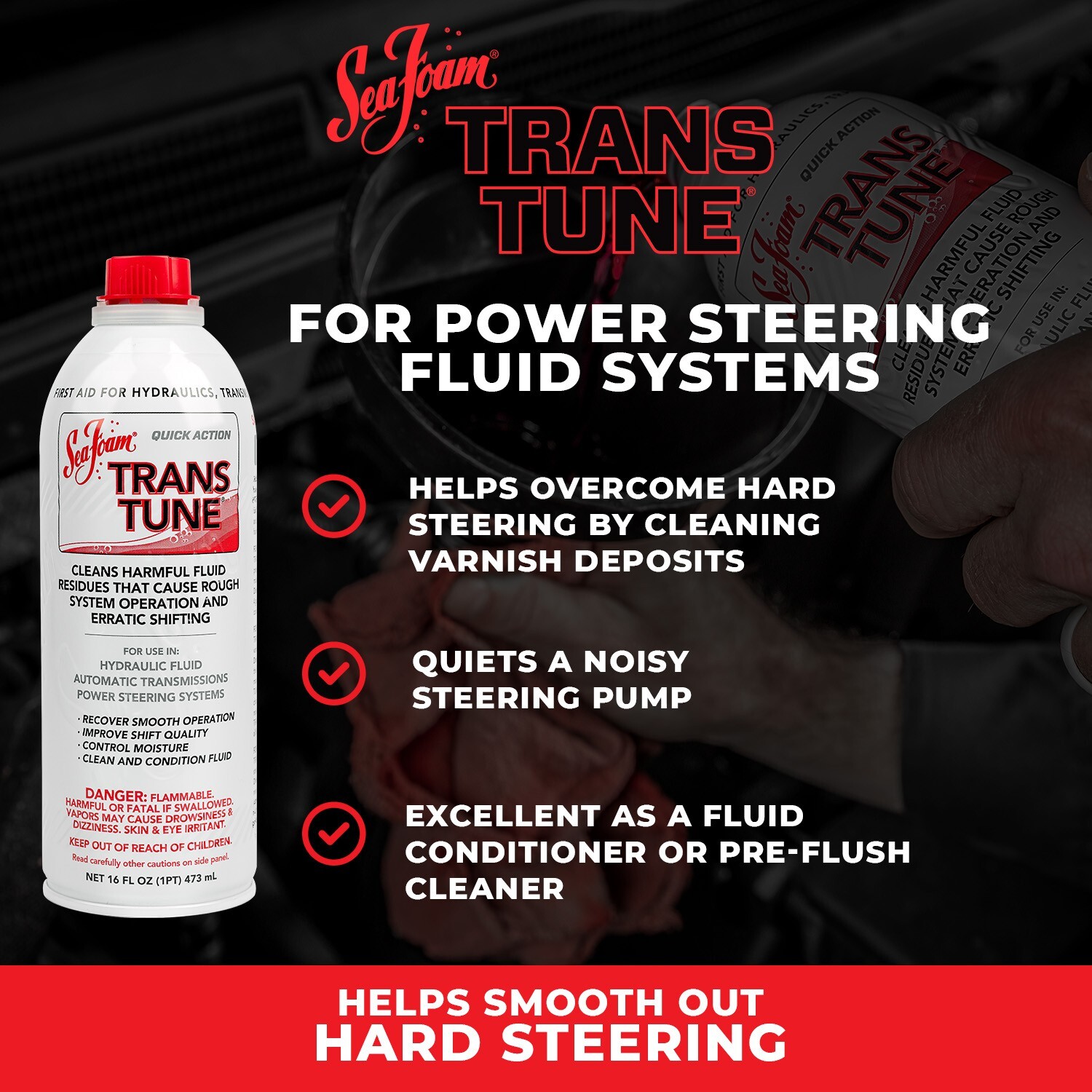 Sea Foam Trans Tune Transmission Fluid Additive TT16 16 oz Pack of 2