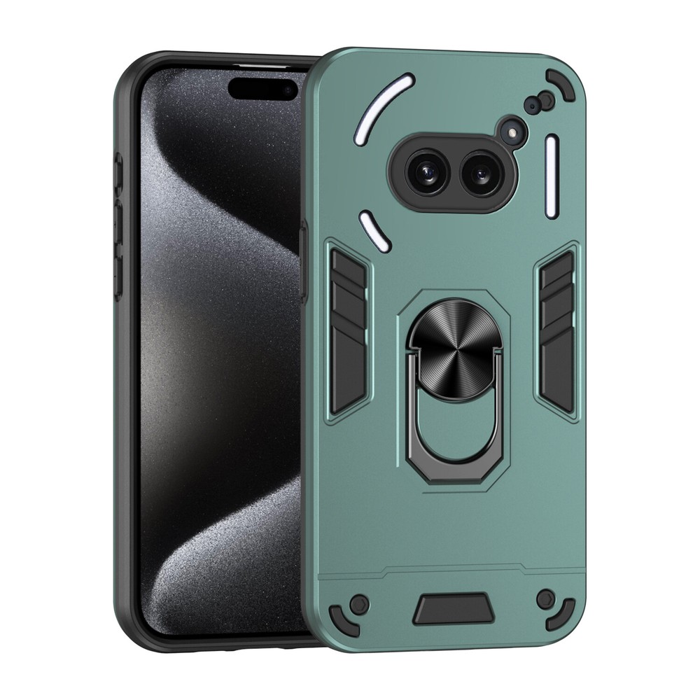 For Nothing Phone (2a) Plus Shockproof Armor Ring Holder Dual Layer Case Cover