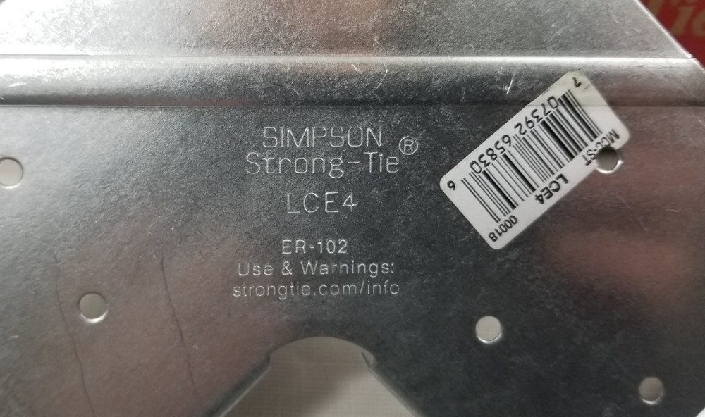 Simpson Strong-Tie LCE4 Post Cap 20 Pk