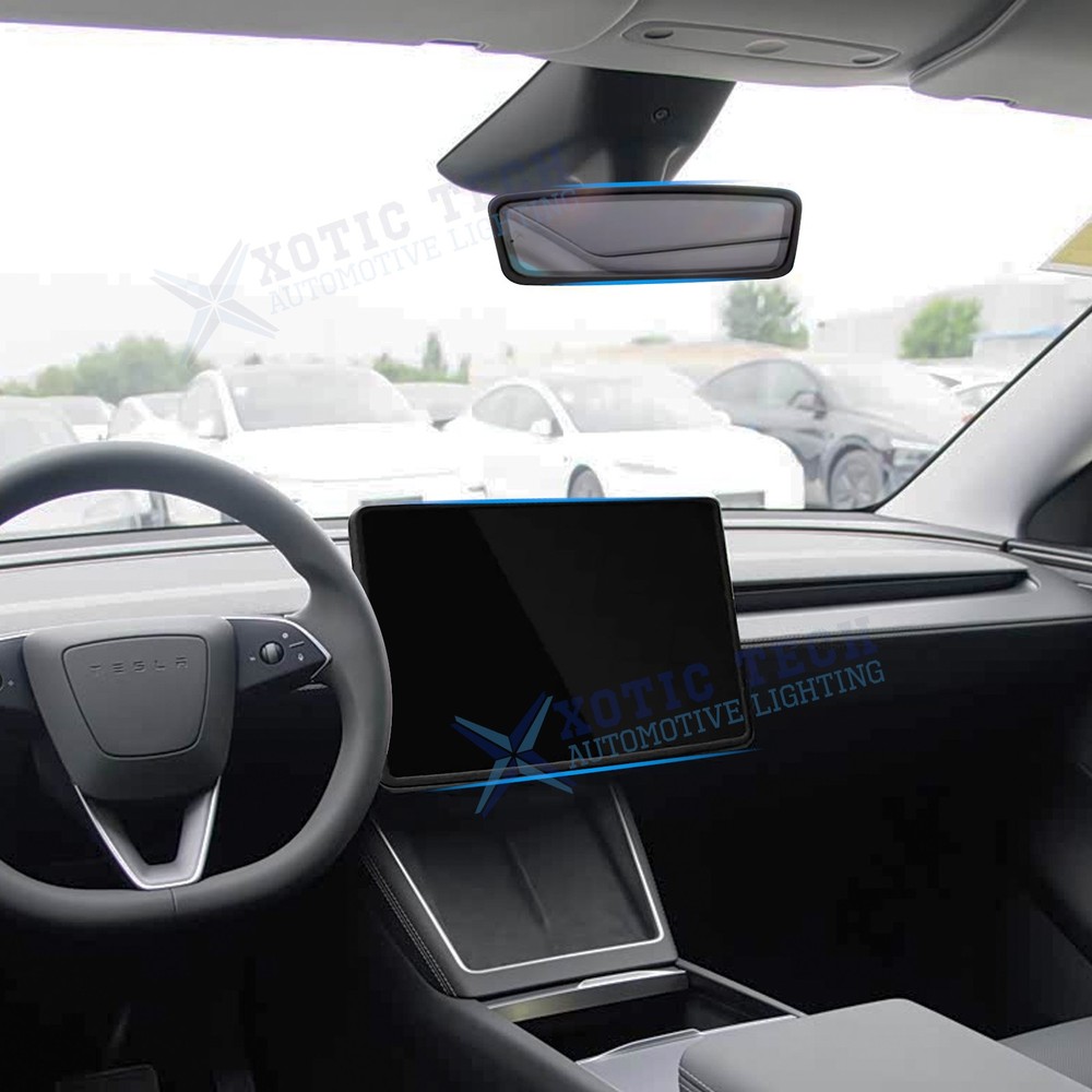 2pcs/Set Screen Edge Rearview Mirror Protector Trim Frame For Tesla Model 3 Y