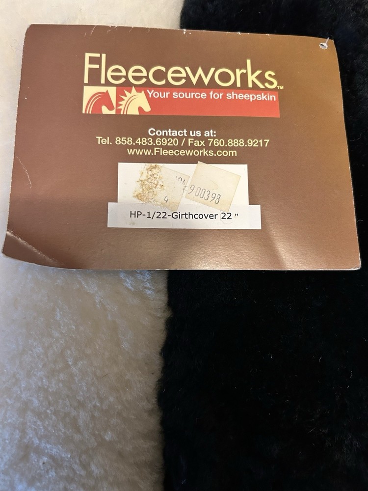 Fleeceworks Girth / Cinch Covers NWT