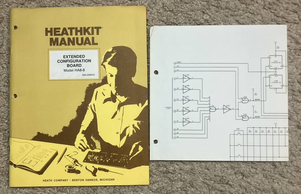 Heathkit HA8-8 Manual Extended Configuration Board