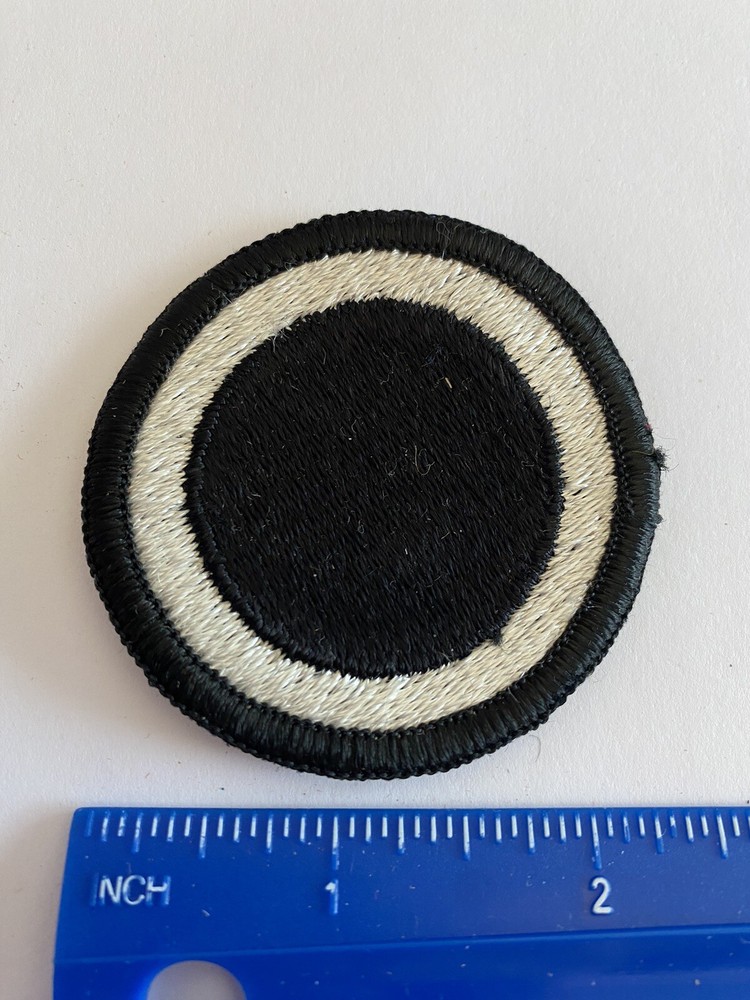 US Army 1st Corps White Black Circle INV5467