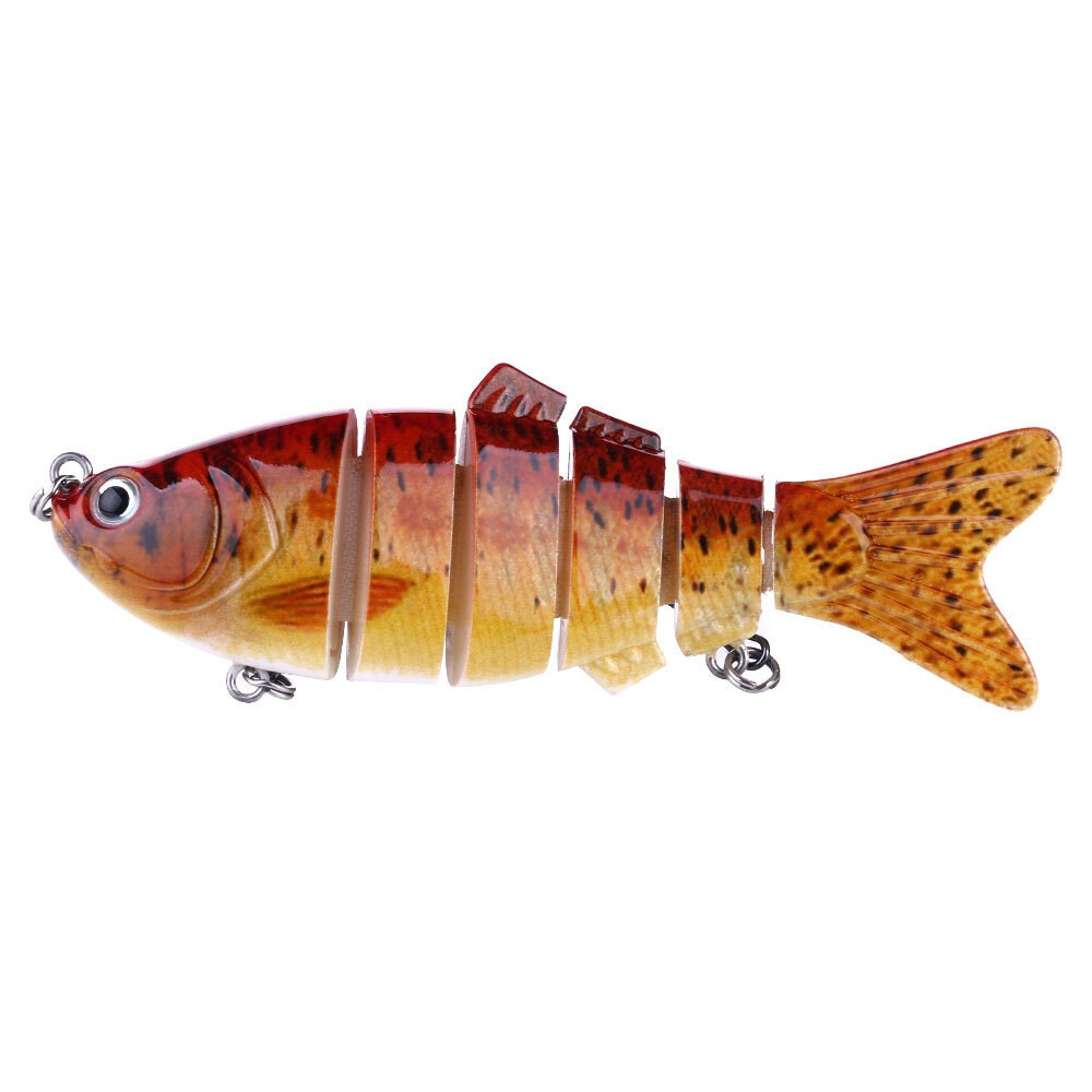 👍Lifelike swimbait crankbait fishing lures 5 pack lot tackle box multi jointed