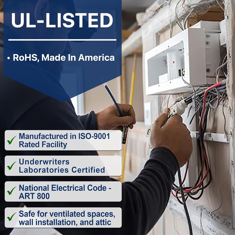 22 AWG 2 Conductor Stranded Shielded Plenum Cable White