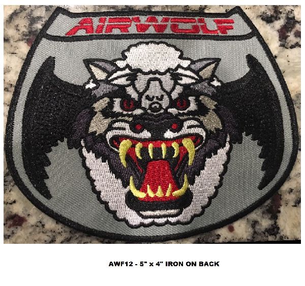 AIRWOLF HELICOPTER PILOT PATCH - SCREEN VERSION - AWF12