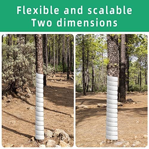 6 Pcs Plastic Spiral Tree Trunk Protector Tree Bark Wrap Guard Protect From Deer