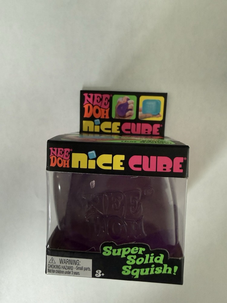 Schylling Nee Doh Nice Cube Super Solid Squeeze Box 3-pc bundle