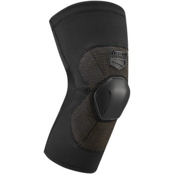 Icon Field Armor Compression Knee Guards - Black - Men's Size Large