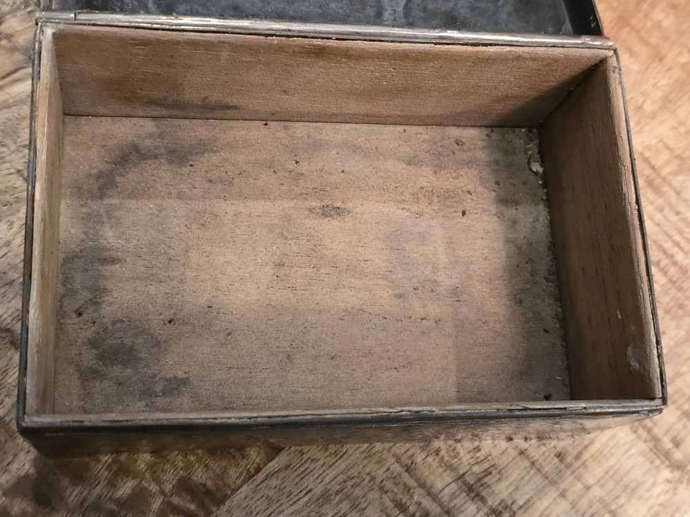 440 gm Solid Silver Antique Hinged Silver Box Snuff Cigarettes 90%