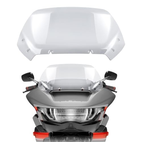 11.5" Wave Windshield Windscreen Wind Splitter Compatible for Harley CVO Clear