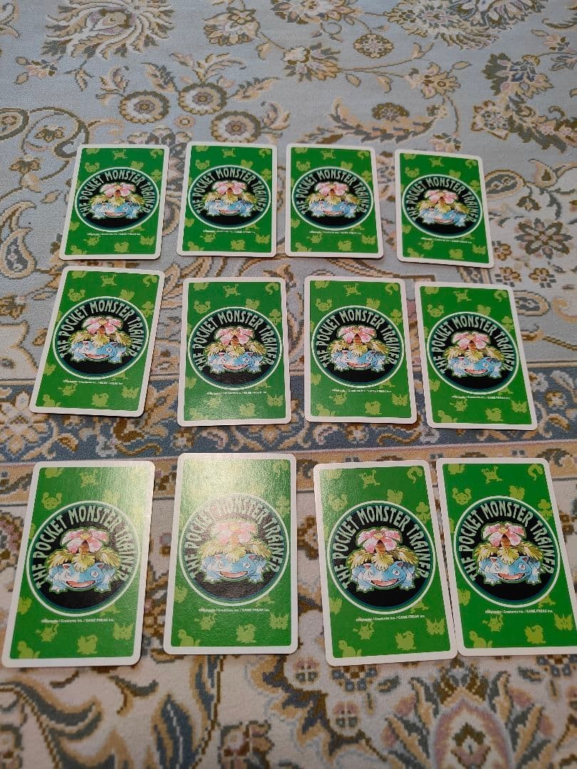 Pokemon Playing Cards Poker Venusaur Deck Green 1996 Nintendo JP rare