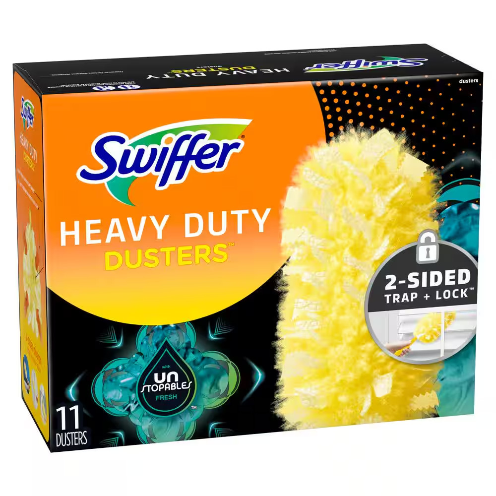 360 Unstopables Multi-Surface Heavy-Duty Fresh Scent Microfiber Duster (11 Refil