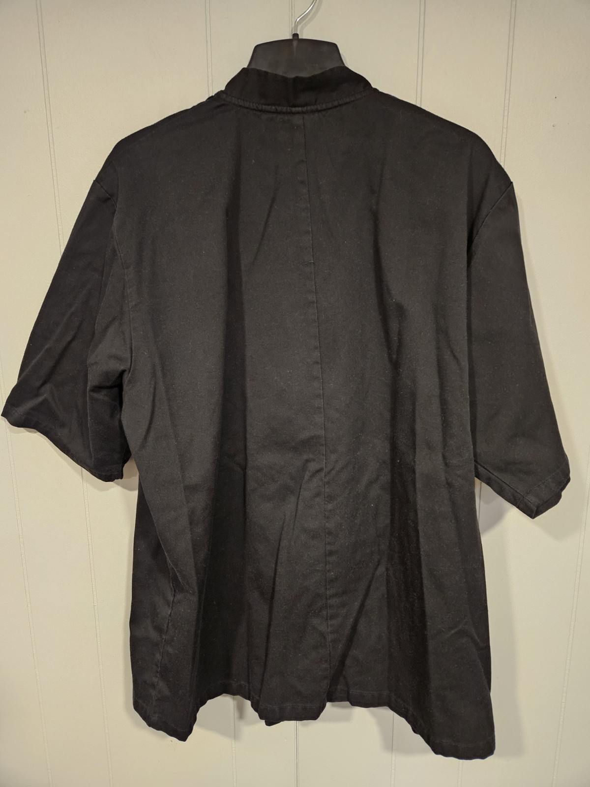 Chef Works Short Sleeve Chef Coat Men's XL Black Good Condition