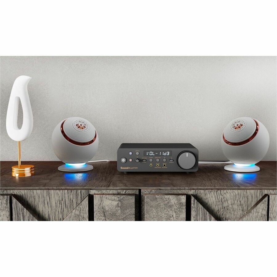 Creative Pebble Nova 2.0 Bluetooth Speaker System - 50 W RMS - Black