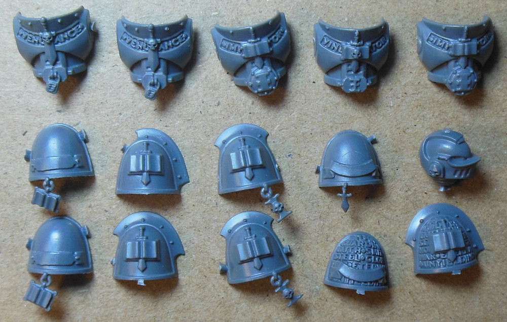 Warhammer 40K Grey Knights Interceptor Squad - Torso Shoulder Pads - Bits #B