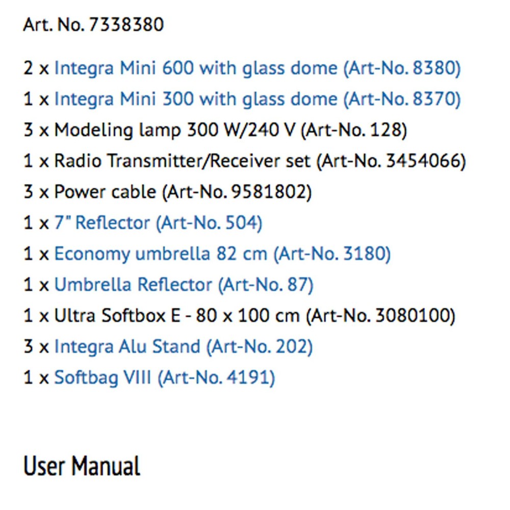 Hensel Integra Mini 1500 Kit Pro Studio Light