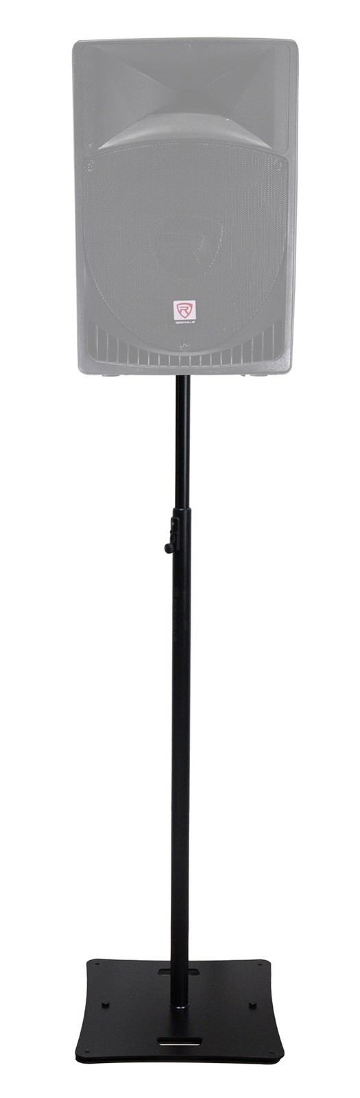 Rockville RLF4 BLACK 10 Foot Solid Base T-Bar Lighting/Projector DJ Stand + Bags