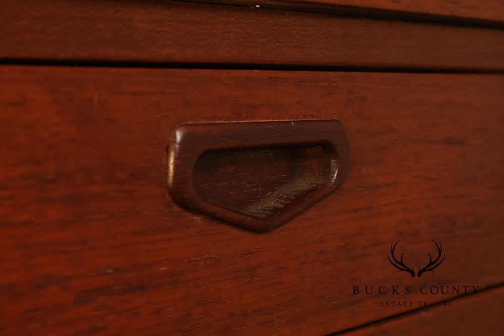 Arne Vodder Attributed Danish Modern Teak Drop Leaf Desk