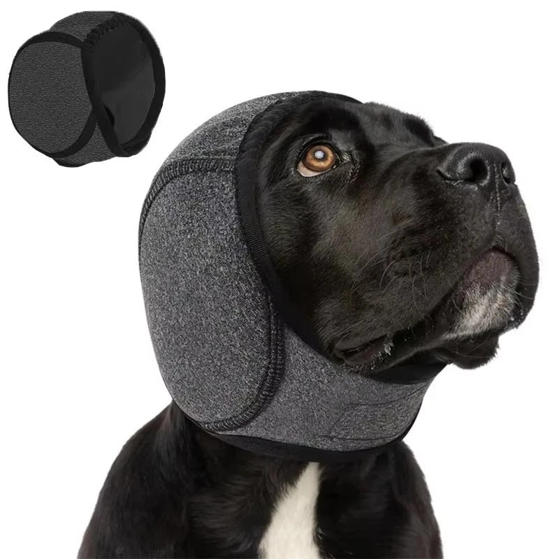 Calming Dog Ear Muffs Anti Anxiety Hood Cover Noise Reduction for Grooming Bath