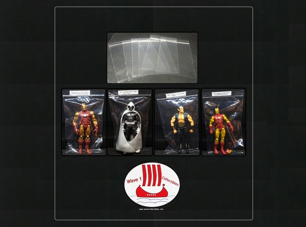 50 Action Figure Bags Acid-Free & Archival Perfect for 6" Marvel Legends & More