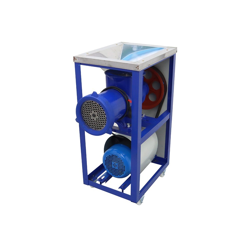 Commercial Electric Bone Crusher & Meat Grinder 220V Movable Feed Processer