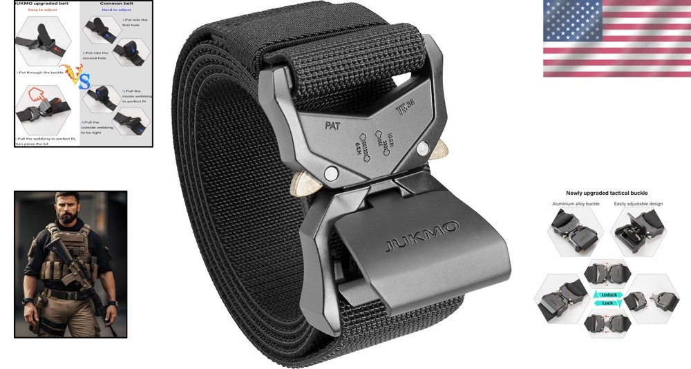 1.5" Tactical Web Belt for Men - Comfortable and Sturdy with Quick Release