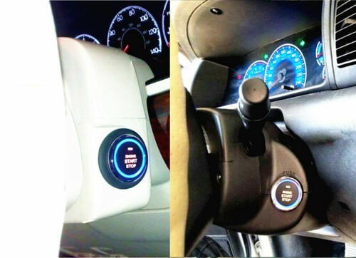 Car Alarm System Security Vibration Alarm Engine Starter Push Button Remote Kit