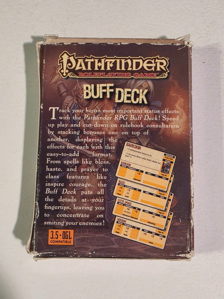 Pathfinder Buff Deck Paizo ☆ Authentic ☆