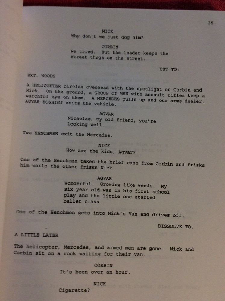 SCRIPT FINAL SOLUTION JUSTICE WITH A VENGEANCE ARNIE WESS DAVE DIGREGORIO