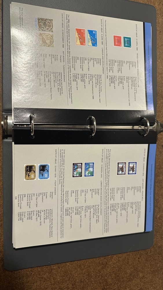 SCOTT UNITED NATIONS Postal Stamp Administration Album Catalog Book 1951-1994
